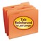 Smead Reinforced Top Tab Colored File Folders 1/3-Cut Tabs Letter Size Orange 100/Box